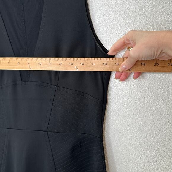 Reiss Black Sheer Mesh Brightwell Pencil Sheath Dress 6 - Picture 13 of 15